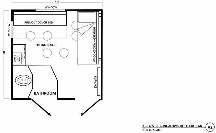 Aidens Ice Bungalow Floorplan 10 By 10